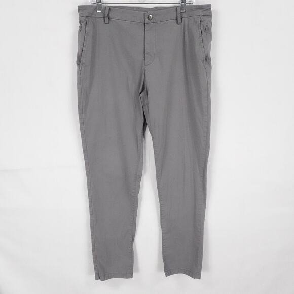 Birddogs Pants Mens 36x32 Gray Slim Fit Stretch Casual Chino Golf Preppy - Picture 1 of 13